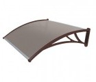 Козырьки Krovent из поликарбоната 1200х930х280 бронзовый (корич.кроншт)