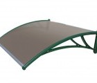 Krovent из поликарбоната 1200х930х280 бронзовый (зел.кроншт)