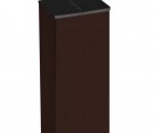 Столб 62х55х1,4х3000 RAL 8017