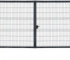 Замок LAKQ 4040 U2L корпус металлический, с ручками из алюминия, черный RAL 9005
