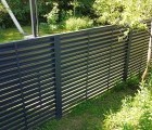 Крышка 65х60 жалюзи Milan 0,5 Atlas с пленкой RAL 7016 антрацитово-серый (для калиток и ворот)