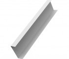Декоративная накладка на столб жалюзи Milan,Tokyo 0,45 PE с пленкой RAL 9003 сигнальный белый