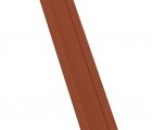 Крепежная планка жалюзи Milan,Tokyo 0,5 Satin с пленкой RAL 8004 терракота