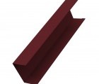 Крышка 65х60 жалюзи Milan 0,5 Quarzit Lite с пленкой RAL 3005 красное вино (для калиток и ворот)