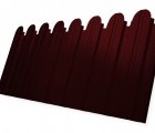 Профнастил С10B фигурный 0,5 Satin с пленкой RAL 3005 красное вино