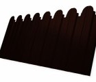 Профнастил С10B фигурный 0,45 Drap с пленкой RR 32 темно-коричневый