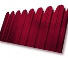 Профнастил С10B фигурный 0,45 PE RAL 3003 рубиново-красный
