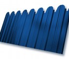 Профнастил С10B фигурный 0,45 PE RAL 5005 сигнальный синий