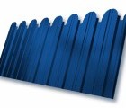 Профнастил С10B фигурный 0,45 PE с пленкой RAL 5005 сигнальный синий
