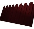 Профнастил С10B фигурный 0,45 Drap RAL 3005 красное вино
