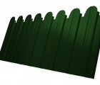Профнастил С10B фигурный 0,45 PE с пленкой RAL 6002 лиственно-зеленый