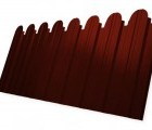 Профнастил С10B фигурный 0,5 Satin RAL 3009 оксидно-красный