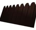 Профнастил С10B фигурный Grand Line 0,5 Quarzit lite с пленкой RAL 8017 шоколад