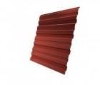Профнастил С10В 0,5 Satin с пленкой RAL 8004 терракота