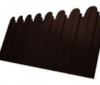 Профнастил С10B фигурный 0,5 Satin RAL 8017 шоколад