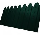 Профнастил С10B фигурный 0,45 Drap с пленкой RAL 6005 зеленый мох