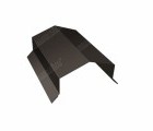 Парапетная крышка угольная 150мм 0,5 Quarzit lite с пленкой RR 32 темно-коричневый