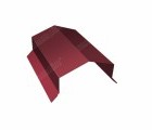 Парапетная крышка угольная 150мм 0,45 PE с пленкой RAL 3005 красное вино