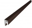 Планка П-образная заборная 17 0,45 PE с пленкой RAL 8017 шоколад