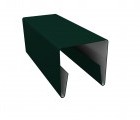 Планка П-образная заборная 20 0,4 PE с пленкой RAL 6005 зеленый мох