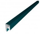 Планка П-образная заборная 20 0,45 PE с пленкой RAL 5021 водная синь