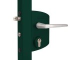 Замок LAKQ 6060 U2L корпус металлический, с ручками из алюминия, зеленый RAL 6005